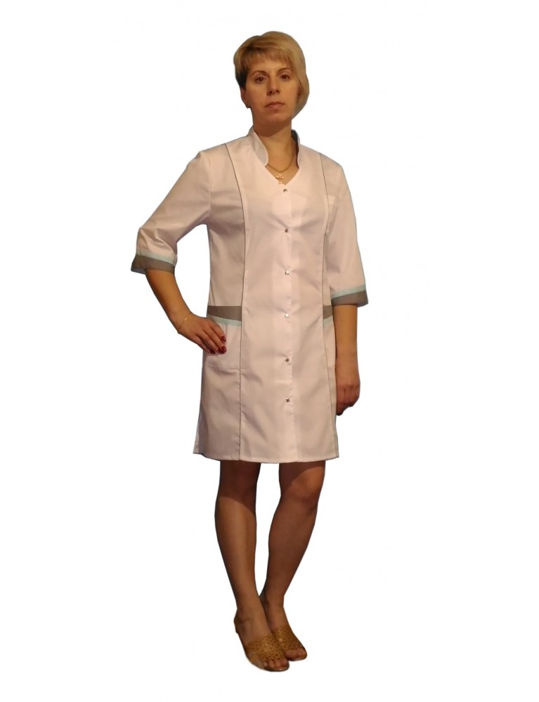 Медицинский халат модель ХМ-28 "Снежана"